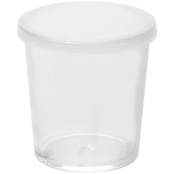 American Metalcraft 2 Oz. Reusable Clear Plastic Cup With Lid PMC2 - 12/Pack