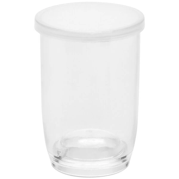 American Metalcraft 3 Oz. Reusable Clear Plastic Cup With Lid PMC3 - 6/Pack