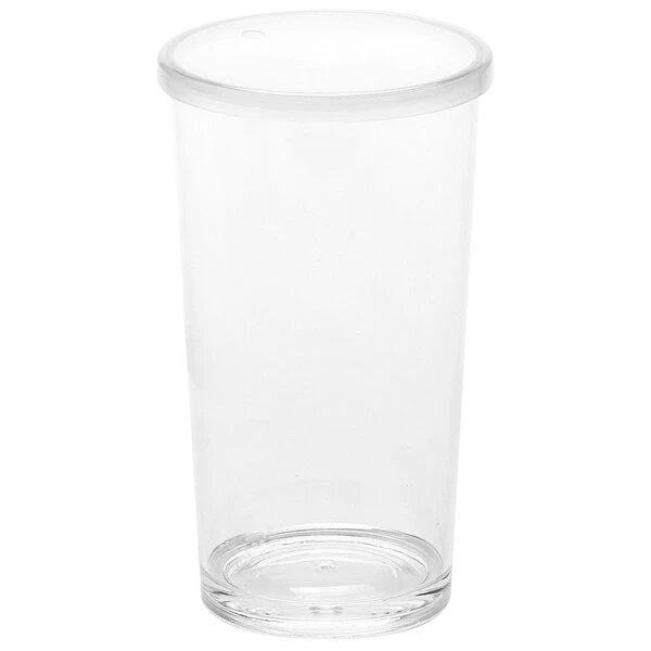 American Metalcraft 20 Oz. Reusable Clear Plastic Tumbler With Lid PTL20