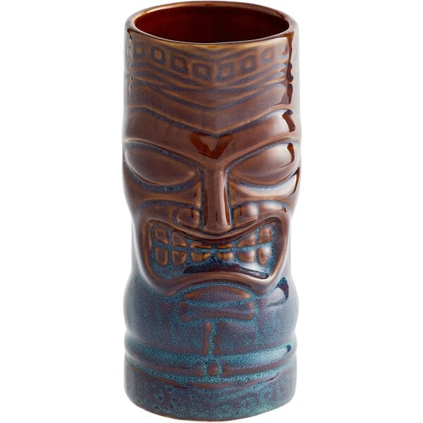 World Tableware 20 Oz. Brown Tiki Tumbler - 12/Case - Image 2
