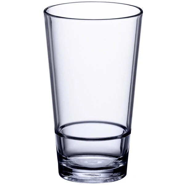 Choice 14 Oz. SAN Plastic Stackable Highball Glass - Image 2