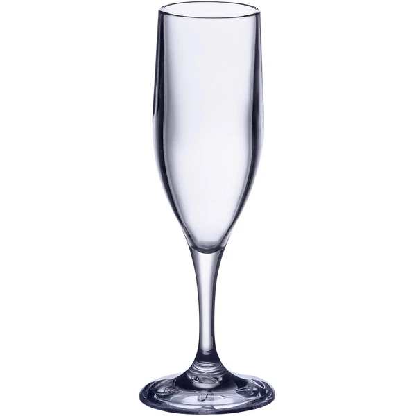 Choice 5.5 Oz. SAN Plastic Champagne Flute - 24/Case - Image 2