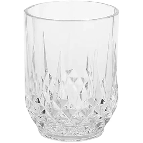 American Metalcraft Hadley Collection 14 Oz. Tritan Plastic Rocks / Double Old Fashioned Glass - 12/Case