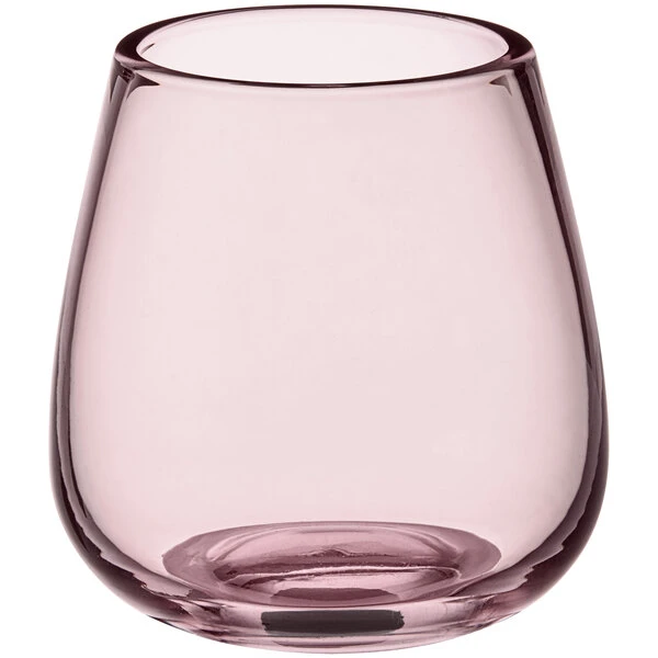 Acopa Pangea 13 Oz. Mauve Stemless Wine Glass - 12/Case - Image 2