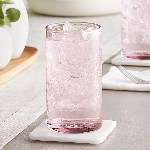 Acopa Pangea 16 Oz. Mauve Beverage Glass - 12/Case