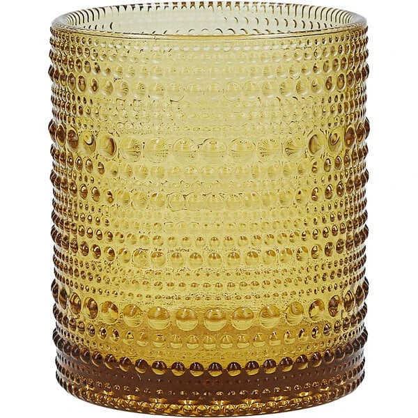 Fortessa Tableware Solutions Fortessa Jupiter 10 Oz. Amber Rocks / Double Old Fashioned Glass - 24/Case