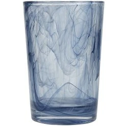Fortessa Tableware Solutions Fortessa Swirl 14 Oz. Ink Blue Beverage Glass - 6/Case