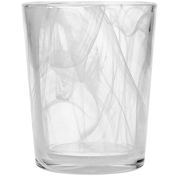 Fortessa Tableware Solutions Fortessa Swirl 11 Oz. White Rocks / Double Old Fashioned Glass - 6/Case