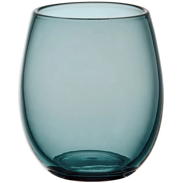 Acopa Pangea 16 Oz. Blue Stemless Wine Glass - 12/Case - Image 2