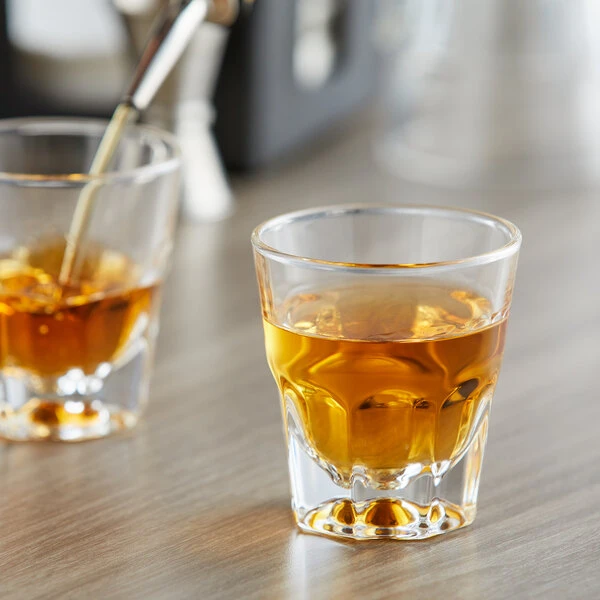 Acopa Memphis 4.5 Oz. Espresso / Rocks Glass - 4/Pack - Image 3