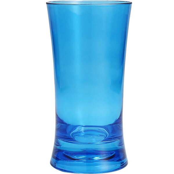 Fortessa Tableware Solutions Fortessa Outside 17 Oz. Blue Tritan Plastic Pint Glass - 24/Case
