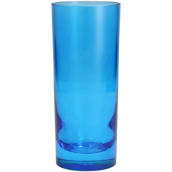 Fortessa Tableware Solutions Fortessa Outside 10 Oz. Blue Tritan Plastic Collins Glass - 24/Case