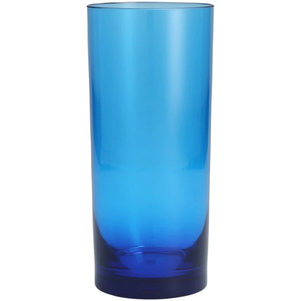 Fortessa Tableware Solutions Fortessa Outside 16 Oz. Blue Tritan Plastic Beverage Glass - 24/Case