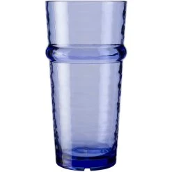 Libbey Infinium Wake 16 Oz. Tidal Blue Tritan Plastic Stackable Cooler Glass - 12/Case