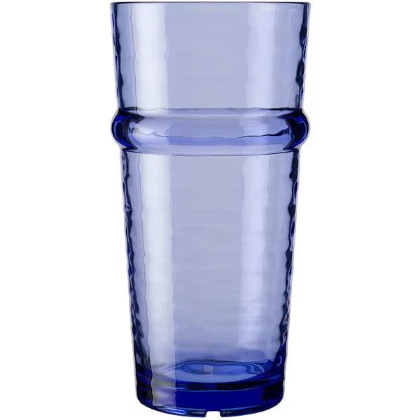 Libbey Infinium Wake 16 Oz. Tidal Blue Tritan Plastic Stackable Cooler Glass - 12/Case