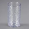 Carlisle 551207 Pebble Optic 12 Oz. Clear SAN Plastic Tumbler - 6/Pack