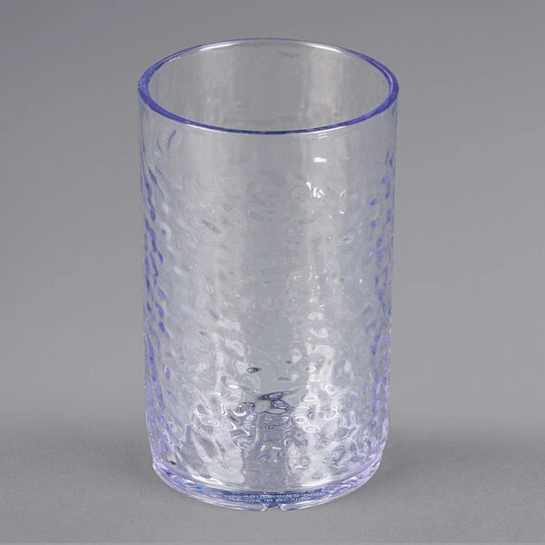 Carlisle 550907 Pebble Optic 9.5 Oz. Clear SAN Plastic Tumbler - 24/Case - Image 2