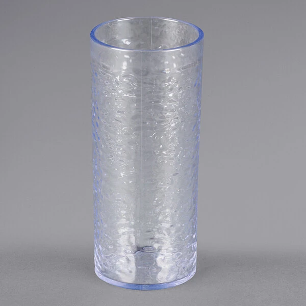 Carlisle 551907 Pebble Optic 20 Oz. Clear SAN Plastic Tumbler - 24/Case