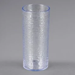 Carlisle 551907 Pebble Optic 20 Oz. Clear SAN Plastic Tumbler - 6/Pack