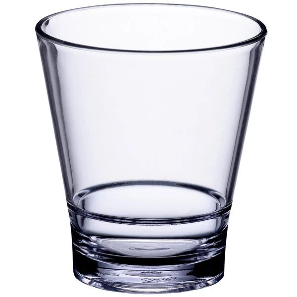 Choice 12 Oz. SAN Plastic Stackable Double Rocks / Old Fashioned Glass - Image 2