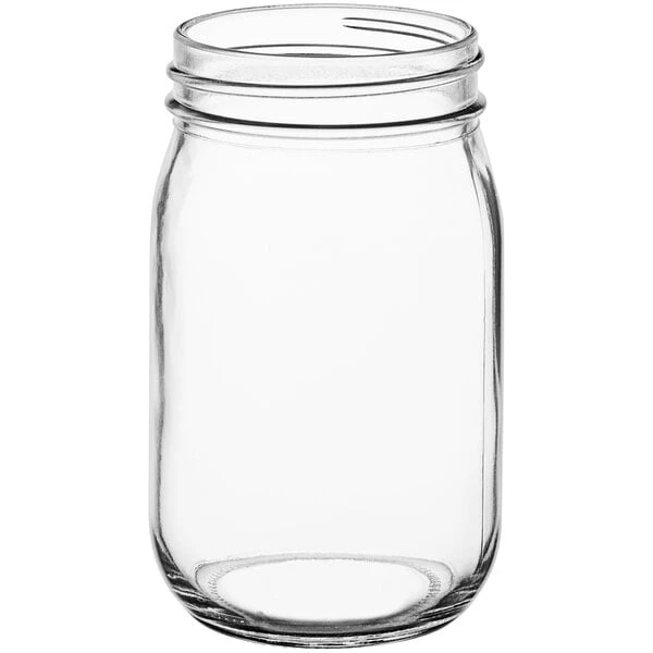 Acopa Rustic Charm 16 Oz. Drinking Jar / Mason Jar - 12/Case - Image 2