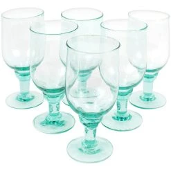 Kalalou 18 Oz. Recycled Glass Goblet - 6/Case