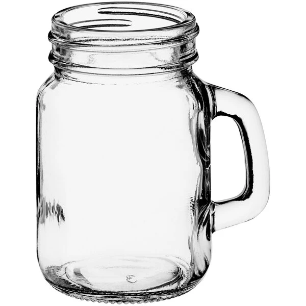 Acopa Rustic Charm 4.75 Oz. Mini Mason Jar With Handle - 12/Case - Image 2