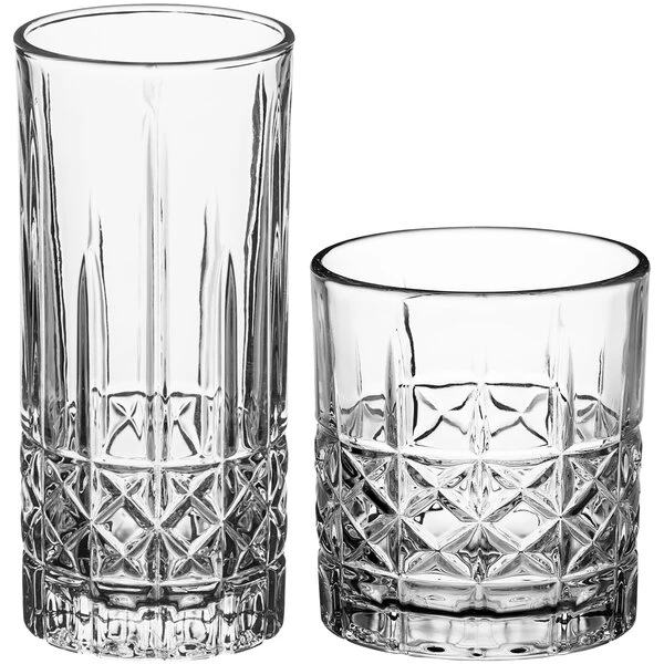 Acopa Evora Rocks / Old Fashioned And Highball Glass Set - 24/Set - Image 2
