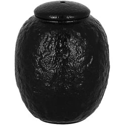 RAK Porcelain Roks 1 3/4" Black Porcelain Pepper Shaker - 12/Case