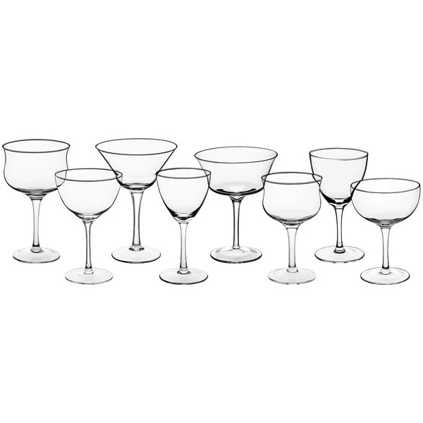 Acopa Deco 9 Oz. Martini Glass - 6/Box - Image 4