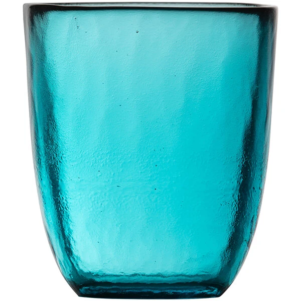 Fortessa Tableware Solutions Fortessa Los Cabos 10 Oz. Lagoon Blue Glass Tumbler - 4/Case