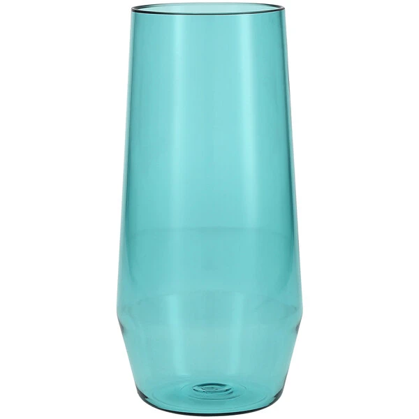 Fortessa Tableware Solutions Fortessa Sole 18 Oz. Aqua Sky Tritan Plastic Beverage Glass - 12/Case