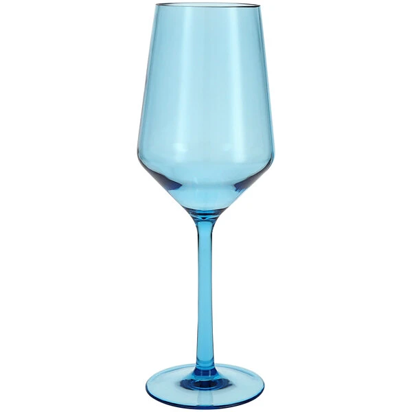 Fortessa Tableware Solutions Fortessa Sole 13 Oz. Blue Ether Tritan Plastic White Wine Glass - 12/Case