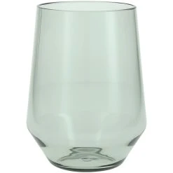 Fortessa Tableware Solutions Fortessa Sole 19 Oz. Sage Tritan Plastic Stemless Wine Glass - 12/Case