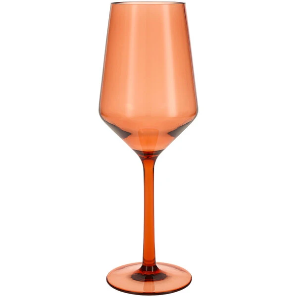 Fortessa Tableware Solutions Fortessa Sole 13 Oz. Terra Cotta Tritan Plastic White Wine Glass - 12/Case
