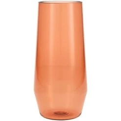 Fortessa Tableware Solutions Fortessa Sole 18 Oz. Terra Cotta Tritan Plastic Beverage Glass - 12/Case