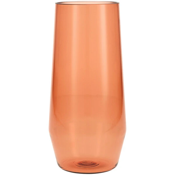 Fortessa Tableware Solutions Fortessa Sole 18 Oz. Terra Cotta Tritan Plastic Beverage Glass - 12/Case