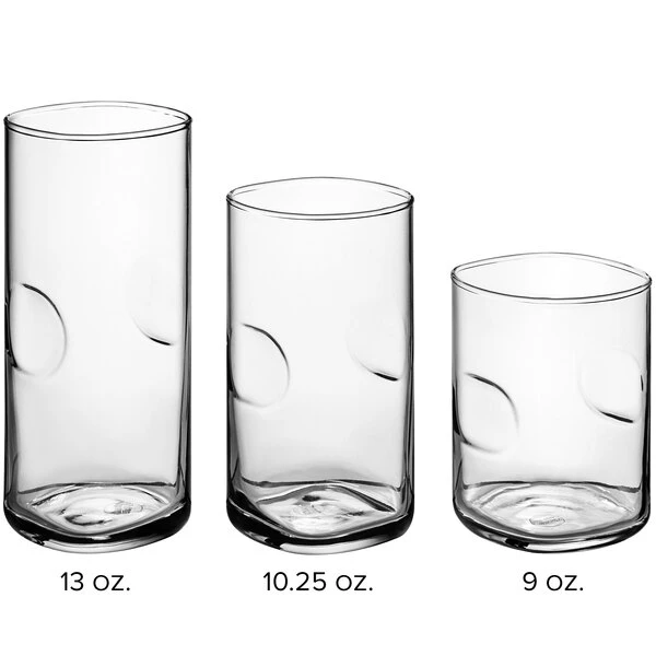 Acopa Thumbprint Rocks / Old Fashioned And Beverage Glass Set - 36/Set - Image 3