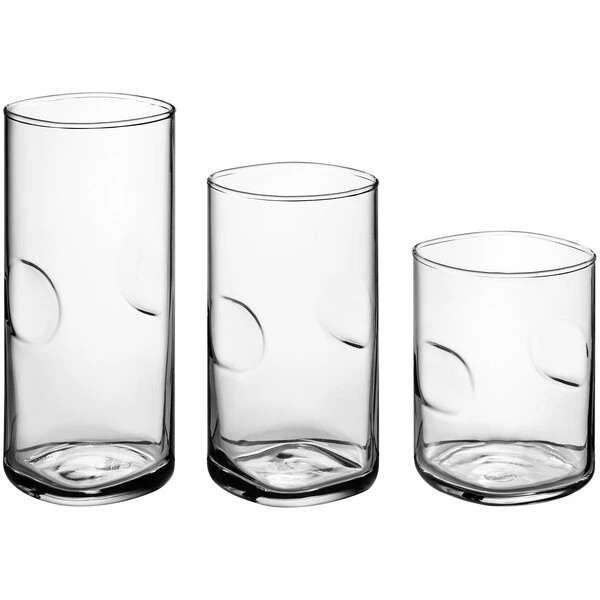 Acopa Thumbprint Rocks / Old Fashioned And Beverage Glass Set - 36/Set - Image 2