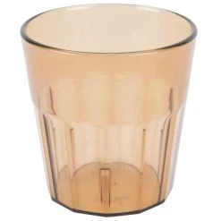 Cambro NT9153 Newport 9.3 Oz. Amber Customizable SAN Plastic Tumbler - 36/Case