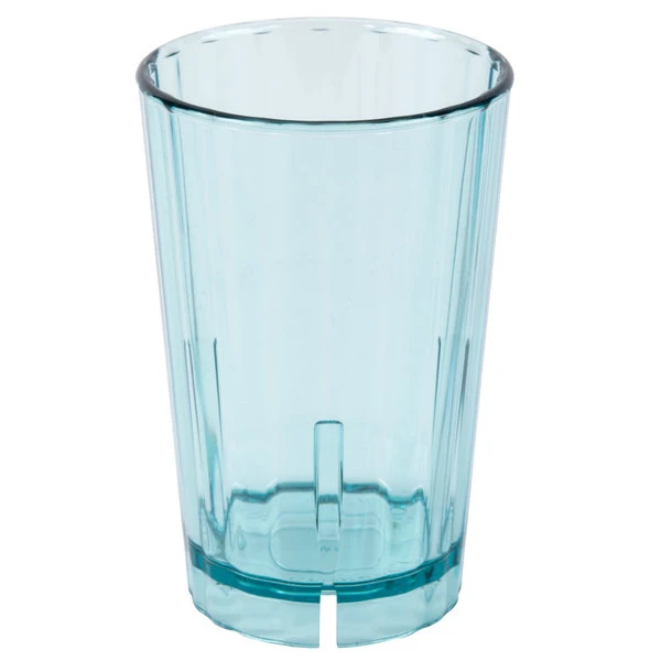 Cambro HT12CW196 Camwear Huntington 12 Oz. Azure Blue Customizable Polycarbonate Short Tumbler - 36/Case - Image 2
