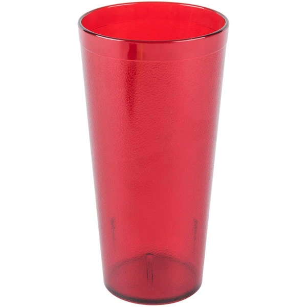 Carlisle 522410 Stackable 24 Oz. Ruby SAN Plastic Tumbler - 72/Case - Image 2