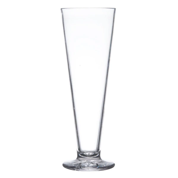 Thunder Group PLTHPS013C 13 Oz. Plastic Footed Pilsner Glass - Image 2