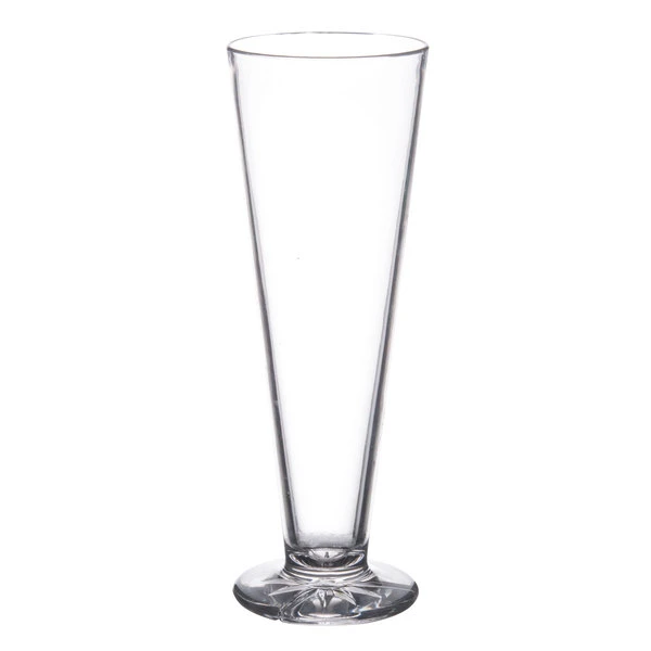 Thunder Group PLTHPS013C 13 Oz. Plastic Footed Pilsner Glass - Image 3