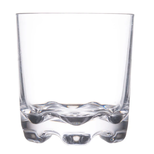 Thunder Group PLTHRG010C 10 Oz. Plastic Heavy Base Classic Rocks / Old Fashioned Glass - Image 2