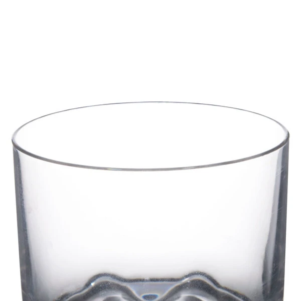 Thunder Group PLTHRG008C 8.5 Oz. Plastic Heavy Base Classic Rocks / Old Fashioned Glass - Image 4