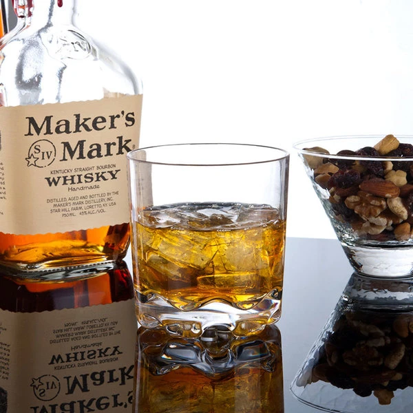 Thunder Group PLTHRG010C 10 Oz. Plastic Heavy Base Classic Rocks / Old Fashioned Glass