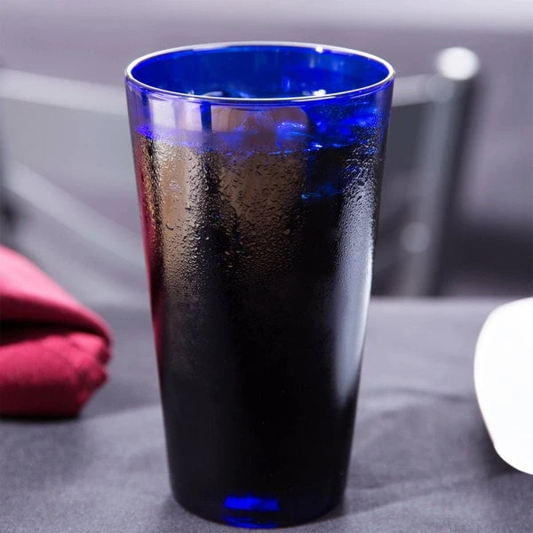 Libbey 171B Cobalt 17.25 Oz. Customizable Cooler Glass - 12/Case