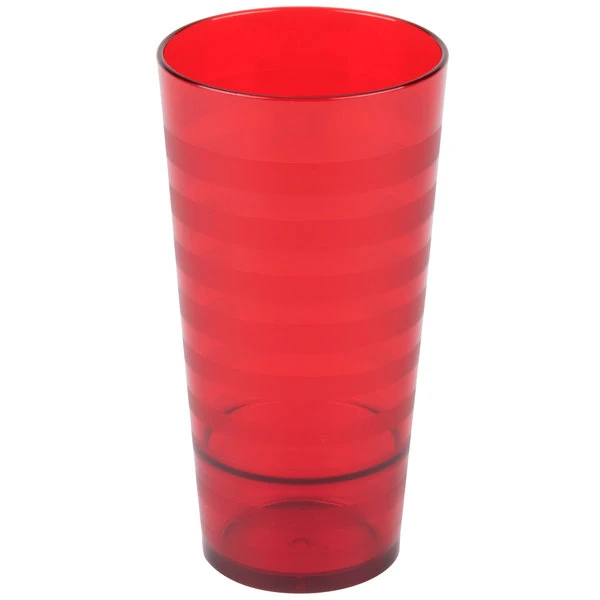 GET Enterprises GET SW-1520-R Orbis 20 Oz. Red Customizable SAN Plastic Tumbler - 24/Case - Image 2