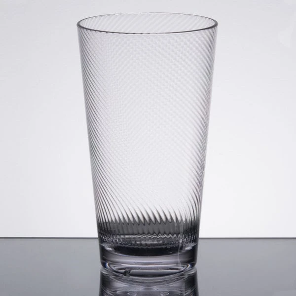 GET Enterprises GET 4420-CL Luxury 20 Oz. Clear Customizable Tritan Plastic Tumbler - 24/Case - Image 2